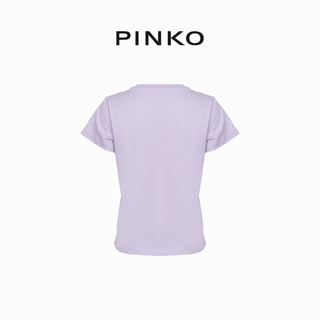 PINKO女装徽标修身T恤短袖上衣100373A0KP