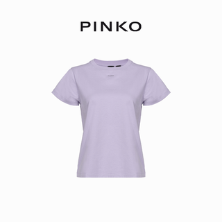 PINKO女装徽标修身T恤短袖上衣100373A0KP