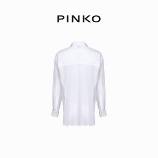 【季末精选】PINKO 2024夏季男友风白衬衫103195A1PX