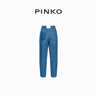 【季末精选】PINKO 2024春夏腰带设计直筒牛仔裤102903A1JN