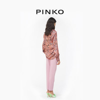 【季末精选】PINKO 2024春夏条纹油画印花衬衫102835A1KD