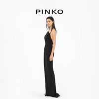 【季末精选】PINKO 2024春夏不规则单肩褶皱鱼尾连衣裙102953A17I