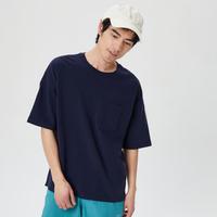 【碳素软磨】Gap男装纯棉T恤735902 春夏装纯色宽松上衣