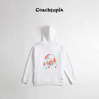 COACH 蔻驰 topia/蔻驰之城男女同款英文印花连帽卫衣