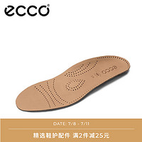 ecco 爱步 皮质鞋垫冬季透气运动鞋垫子 支撑日常9059021 棕色905902100121 40