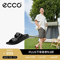 爱步（ECCO）男凉鞋 夏季时尚户外沙滩鞋外穿凉拖鞋 科摩系列500934 黑色43