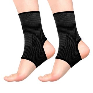 斯蒂格勒运动护踝男女护脚腕脚脖子防扭伤防崴脚保护固定脚后跟保暖护具 纯黑色护踝 均码