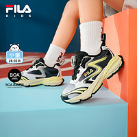 FILA 斐乐 KIDS斐乐童鞋儿童跑步鞋夏季新款男女小童旋钮运动鞋太空舱