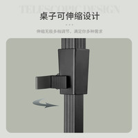 Bavay/北欢户外折叠竹纹桌便携式可调节升降桌子露营野餐烧烤桌子