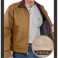 carhartt 卡哈特 男装夹克外套底特律美式工装J001升级款加绒103828