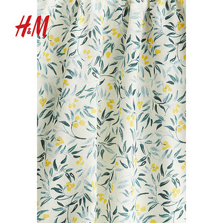 H&M2024夏季女装迷你短裙裤1237957 白色/花卉 155/64