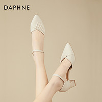 88VIP：DAPHNE 达芙妮 高跟鞋凉鞋女款2024新款女鞋爆款夏季单鞋女配裙子旗袍鞋子