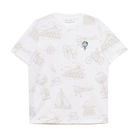 杰克琼斯 夏季新款短袖T恤合集 （门店款）本白色