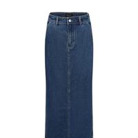 URBAN REVIVO 女士复古休闲百搭开衩显瘦牛仔半裙 UWH840106 蓝色 XXS