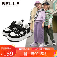 百丽(BeLLE)童鞋儿童板鞋秋男女童运动鞋低帮小白鞋休闲鞋