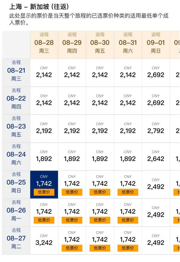五星新航来促!暑假、中秋大量有票!全国多地=新加坡/泰国/文莱机票
