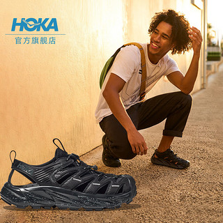 HOKA ONE ONE男女款夏季溯溪鞋霍帕拉 HOPARA「OG」透气舒适 黑色/城堡灰 42.5