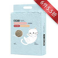 猫博士混合猫砂膨润土豆腐4合1快速结团几乎无尘猫咪用品2.5kg 薰衣草猫砂2.5kg