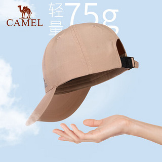 骆驼 CAMEL户外运动棒球帽男女鸭舌帽透气遮阳太阳帽遮脸帽133BARC017幻影黑