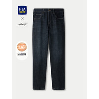 HLA 海澜之家 男士轻商务时尚系列加绒加厚牛仔裤 HKNAW4W150A