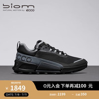 爱步（ECCO）BIOM运动鞋女 户外舒适缓震跑步鞋 健步2.1越野系列822803 黑色3