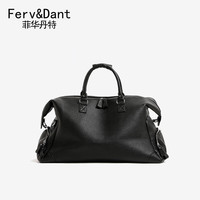 Ferv&Dant 菲华丹特 旅行包男士商务出差高端手提包大容量短途手提行李袋 黑色