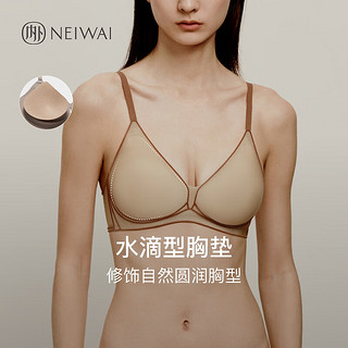 NEIWAI内外【明星同款】3D微笑软支撑文胸内衣女无钢圈胸罩聚拢固定承托 经典款-淡粉肤（B-D杯） XL