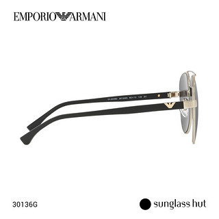 阿玛尼（Emporio Armani） 金属渐变飞行员 太阳镜男女款墨镜 0EA2046D 亚洲版 