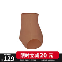 ubras压缩胶囊高腰收腹提臀裤塑身三分裤修身女士内裤女胡桃木三角裤S 胡桃木（三角裤）
