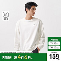 森马（Semir）森柔棉|卫衣男2024春季印花休闲圆领上衣潮101124116114 本白10101 L