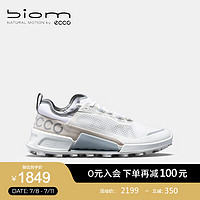 爱步（ECCO）【BIOM 2.1】运动鞋女 夏季户外越野跑步鞋 健步越野822803 灰白色/白色82280359132 38