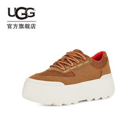 UGG春季新款女士舒适厚底穗带系带网纱时尚休闲鞋 1136842