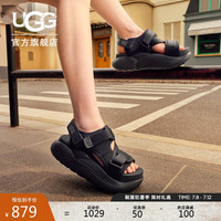 UGG夏季女士厚底露趾魔术贴凉鞋 1152688 BLK|黑色 38