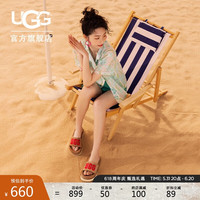 UGG夏季女士厚底字母沙滩凉拖鞋 1110110 CHE|栗色 36 CHE|栗色|经典延续色