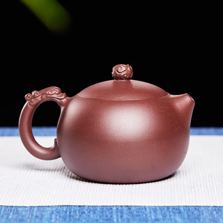 尊壶宜兴紫砂壶手工茶具西施茶壶泡茶器礼盒装 龙把西施紫茄泥230m
