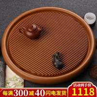 锦格电木茶盘德国32支高密度家用茶盘大号电胶木茶台干泡托盘茶托正方 德国黄金料圆盘：直径60cm高5cm