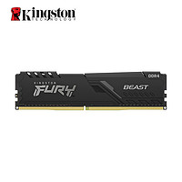 Kingston 金士顿 FURY Beast野兽系列 DDR4 3200MHz 台式机内存 马甲条 黑色 32GB HX432C16FB3/32