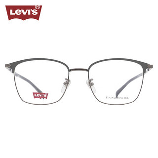 李维斯（Levi's）眼镜框近视眼镜架LV7098/R81+依视路钻晶膜岩1.60镜片 R81枪色