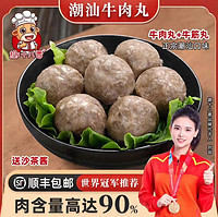 趣十八番 正宗潮汕牛肉丸   牛肉丸500g+牛筋丸500g