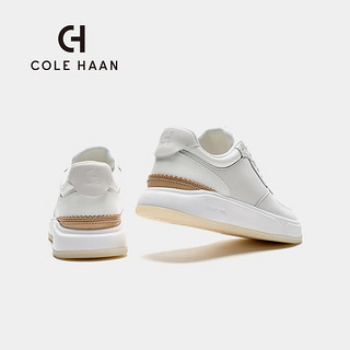 colehaan/歌涵 男士休闲鞋 春夏牛皮革增高舒适轻盈透气小白鞋C34902 白色-C34902 40.5