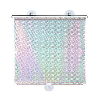 窗户遮阳隔热免打孔吸盘伸缩遮阳帘家用窗帘防晒厨房遮光卷帘