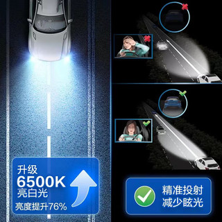 飞利浦（PHILIPS）9005 HB3远光LED汽车灯泡 6500K白光大灯(两只) 适用于 丰田卡罗拉 2007-2018款