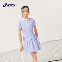 asics/亚瑟士童装2024年秋季新款中大童时尚风百搭运动网球连衣裙 50藏青色 110cm