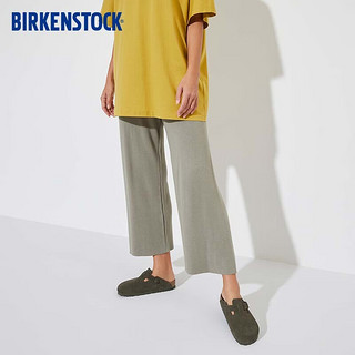 BIRKENSTOCK勃肯拖鞋男女室外拖鞋牛皮绒面革拖鞋Boston系列 绿色常规版1024721 41