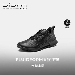 爱步（ECCO）【BIOM 2.1】 24年夏季运动徒步登山鞋女 健步越野822893 黑色82289301001 35