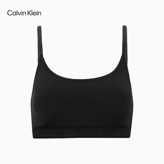 Calvin Klein内衣女士可抽取衬垫舒适ck无钢圈轻运动背心式少女文胸QP2581O UB1-黑色 M