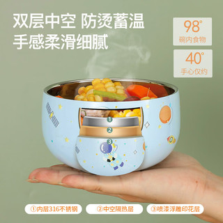 尚菲优品（SFYP）304不锈钢碗 双层加厚隔热汤碗饭碗 两只装耐摔耐用KL2689