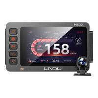 凌度高清防水防抖前后双录停车监控摩托车行车记录仪内置GPS 套餐二(双镜头) +128G卡 停车监控变道辅助IP66防水循环录像智能APP操作