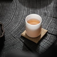 苏氏陶瓷（SUSHI CERAMICS）冰种白瓷主人杯中国白羊脂玉陶瓷品茗杯功夫茶杯正直杯120ml单杯