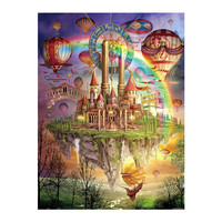 3D-JP高难度唯美平面塑料拼图手工diy解压玩具成人天空之城H1561 天空之城H1561(2000片)